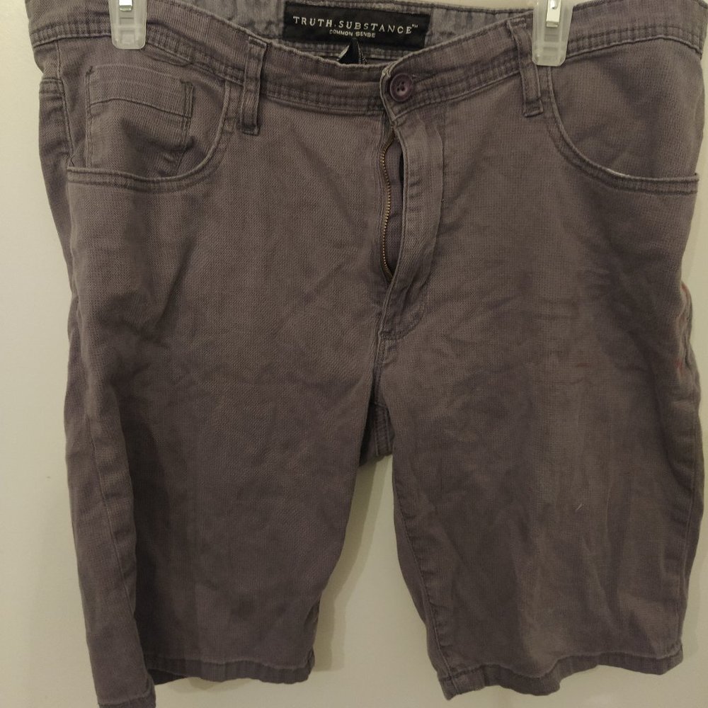 Used Truth Substance Gray Shorts 34